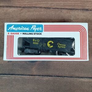 American Flyer Chessie Hopper Car S Gauge Black EXCELLENT B&O 9200 4-9200